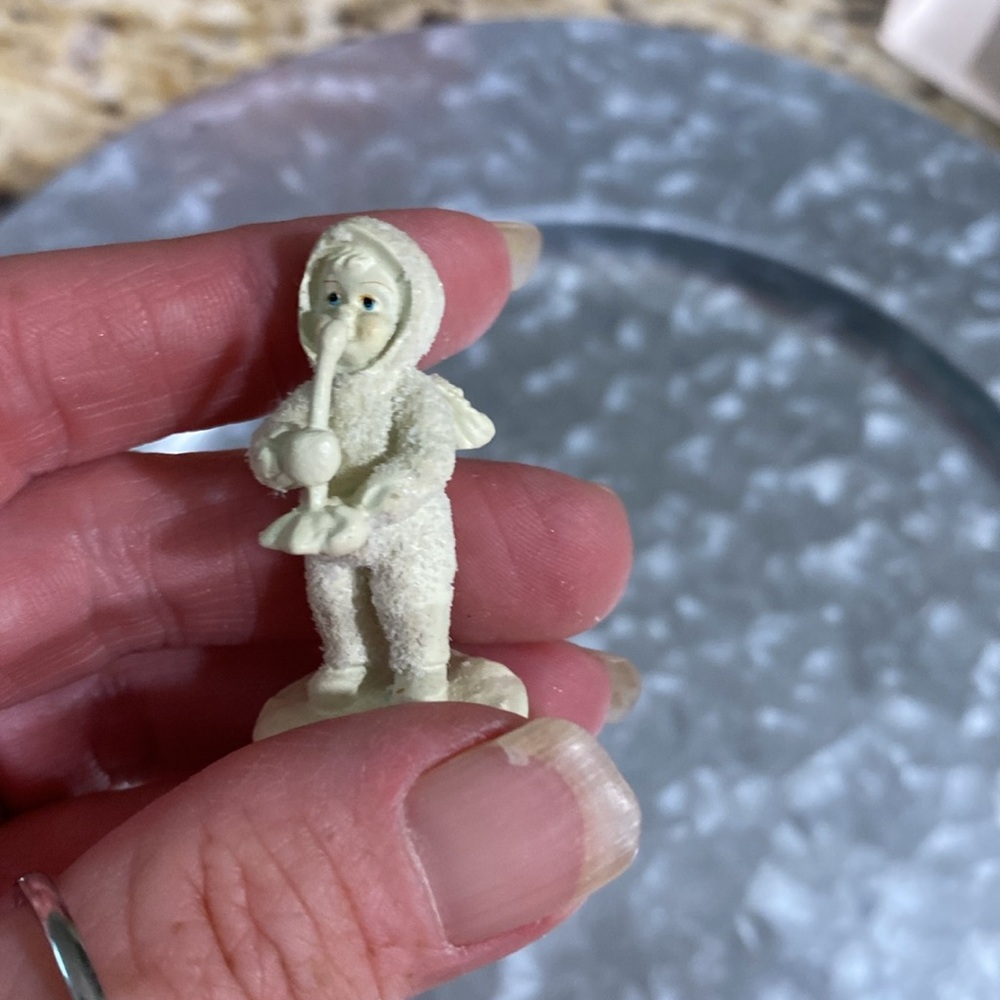 Vintage 90s Dept 56 Snowbabies Miniatures Pewter 2 Pc Bundle In Box - Picture 11 of 16
